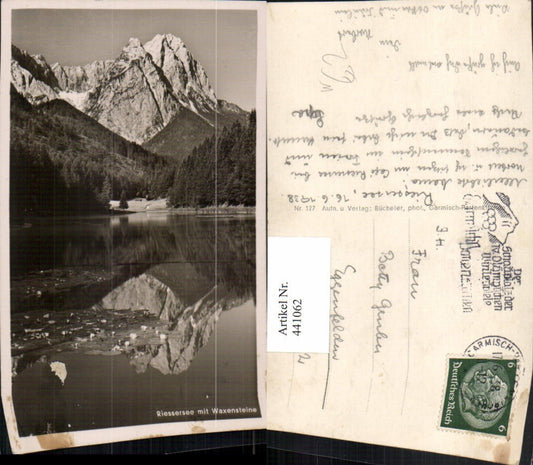 441062,Riessersee See b. Garmisch-Partenkirchen m. Waxensteine Bergkulisse