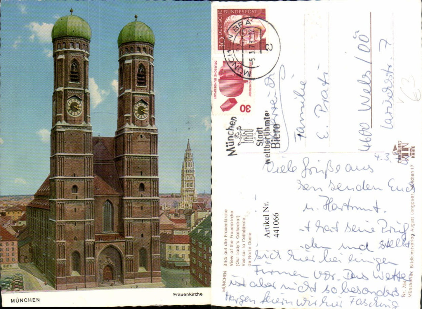 441066, Munich Frauenkirche Church pub August Lengauer 754