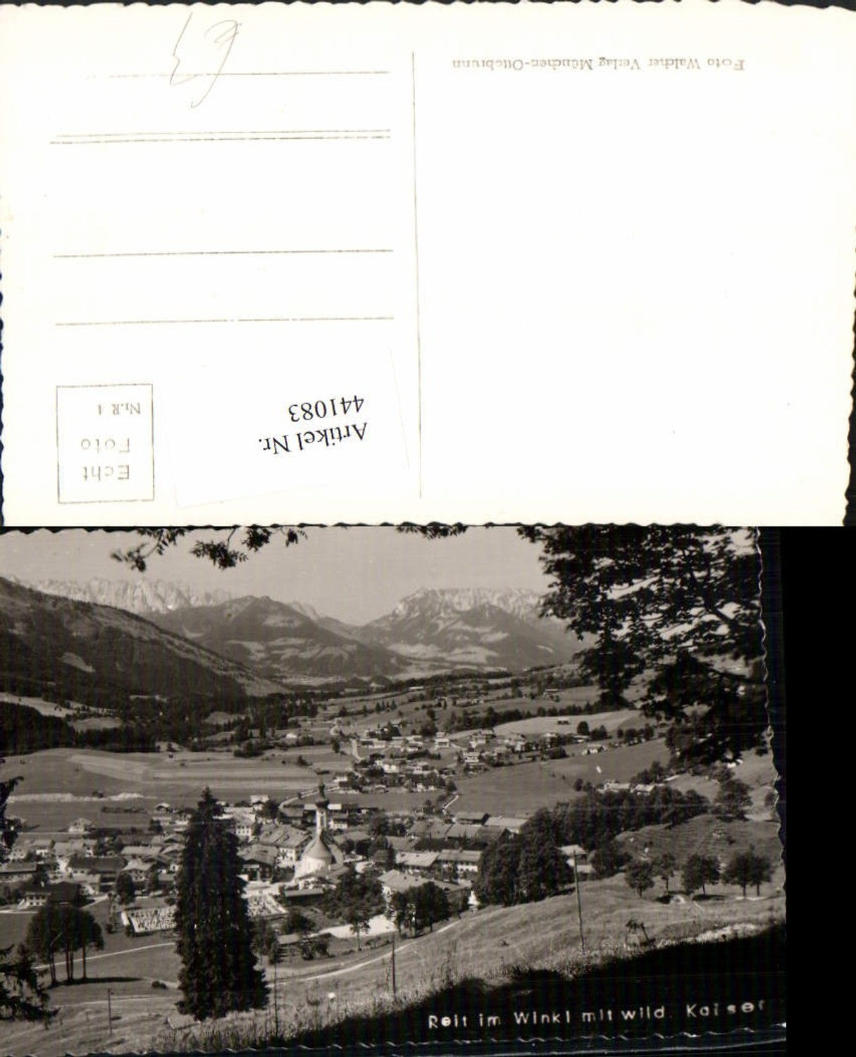 441083,Reit im Winkl Totale m. Wildem Kaiser Bergkulisse