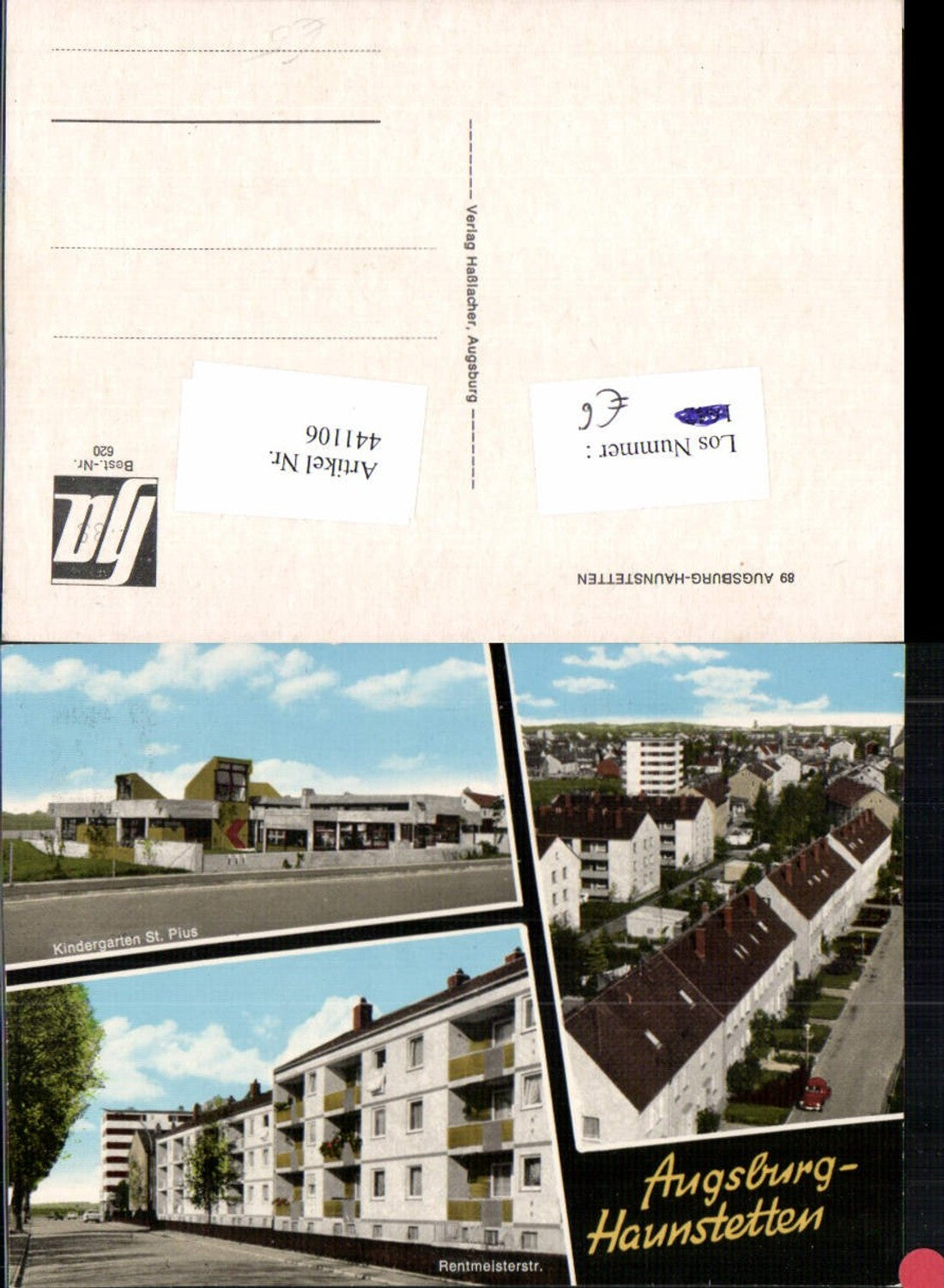 441106,Augsburg Haunstetten Kindergarten Teilansicht Mehrbildkarte