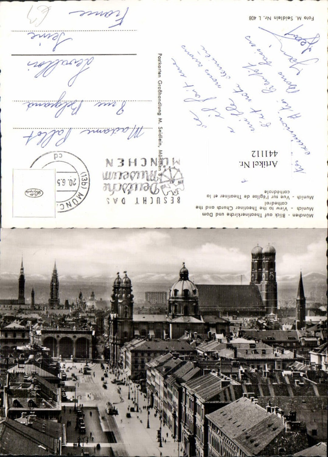 441112,München Teilansicht m. Theatinerkirche Frauenkirche