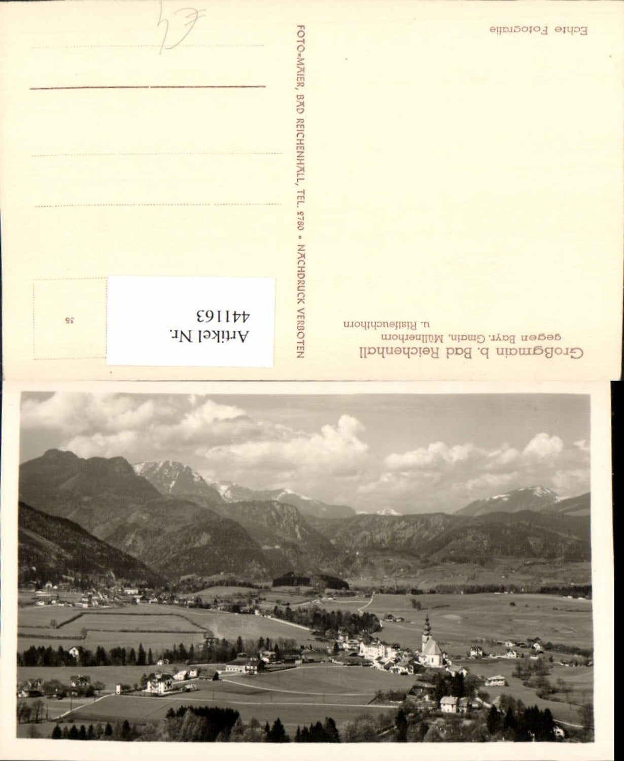 441163,Großgmain b. Bad Reichenhall Totale Bergkulisse