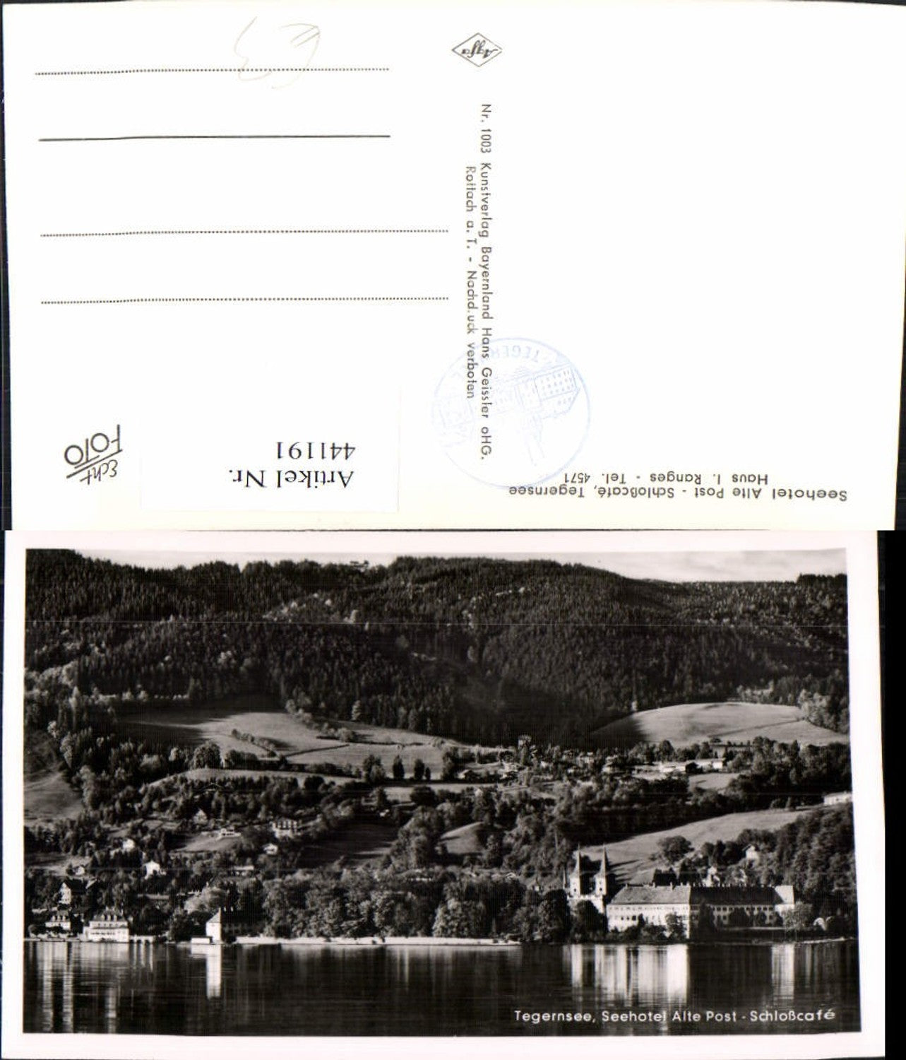 441191, Tegernsee Seehotel Alte Post Schlosscafe