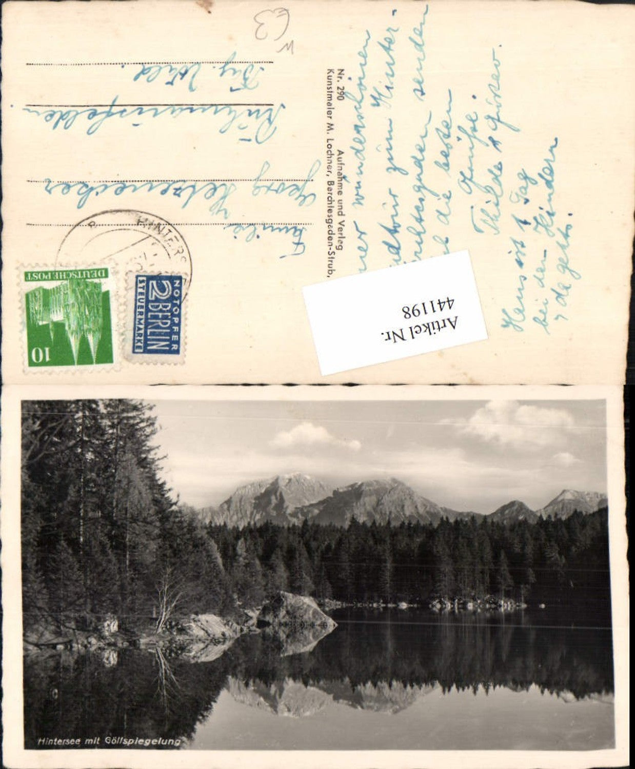 441198,Hintersee See b. Ramsau m. Göll Bergkulisse