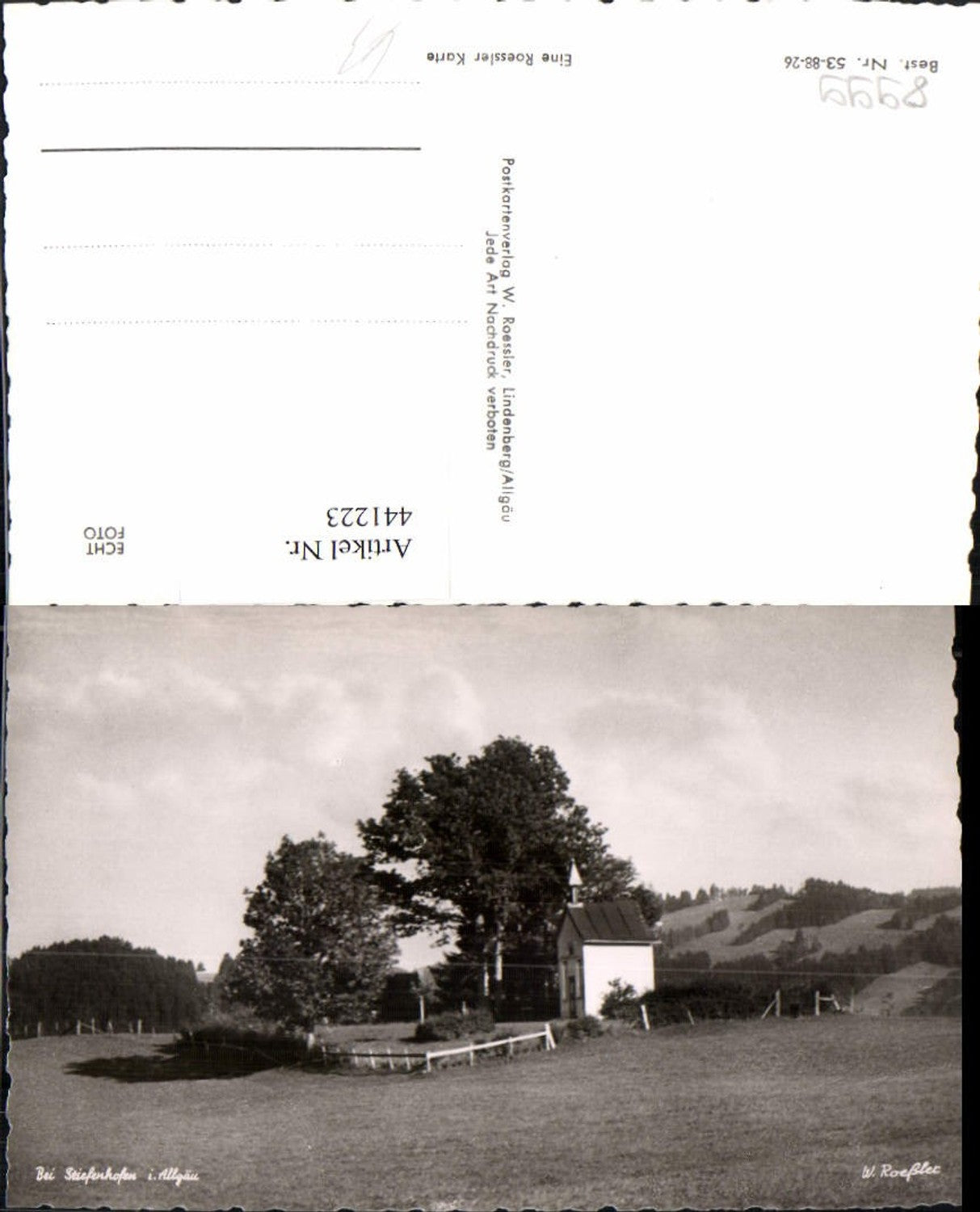 441223,Stiefenhofen im Allgäu Landschaft Kapelle