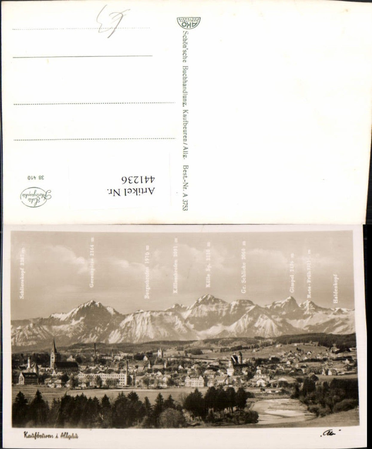 441236,Kaufbeuren im Allgäu Totale Bergkulisse