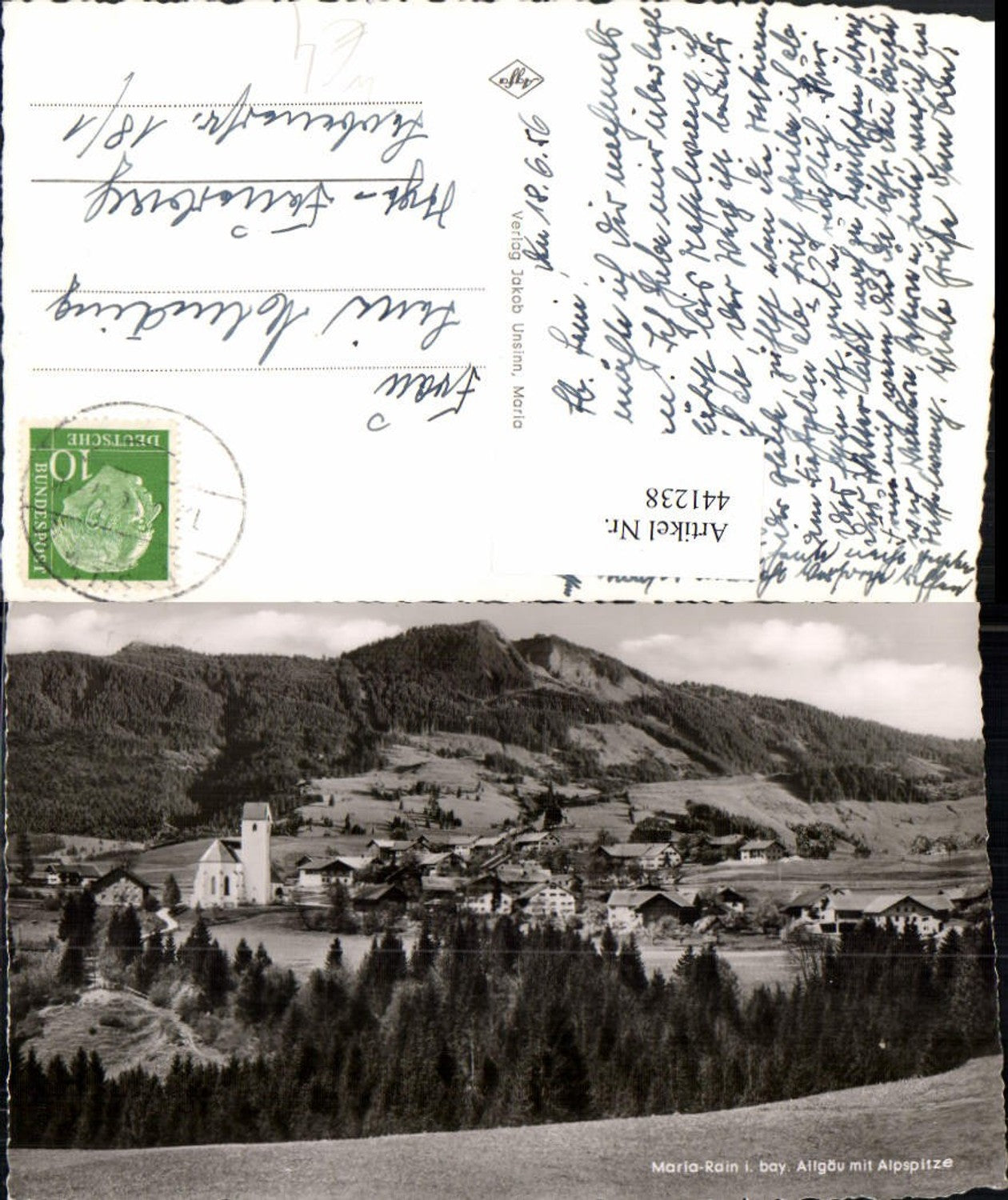 441238,Maria-Rain im Allgäu Totale m. Alpspitze
