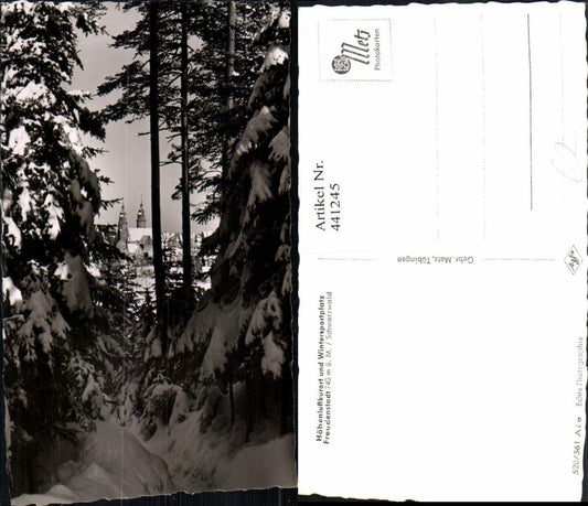 441245, Freudenstadt in the Black Forest, partial view, winter scene