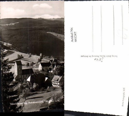 441247, Saig in the Black Forest, partial view of the church