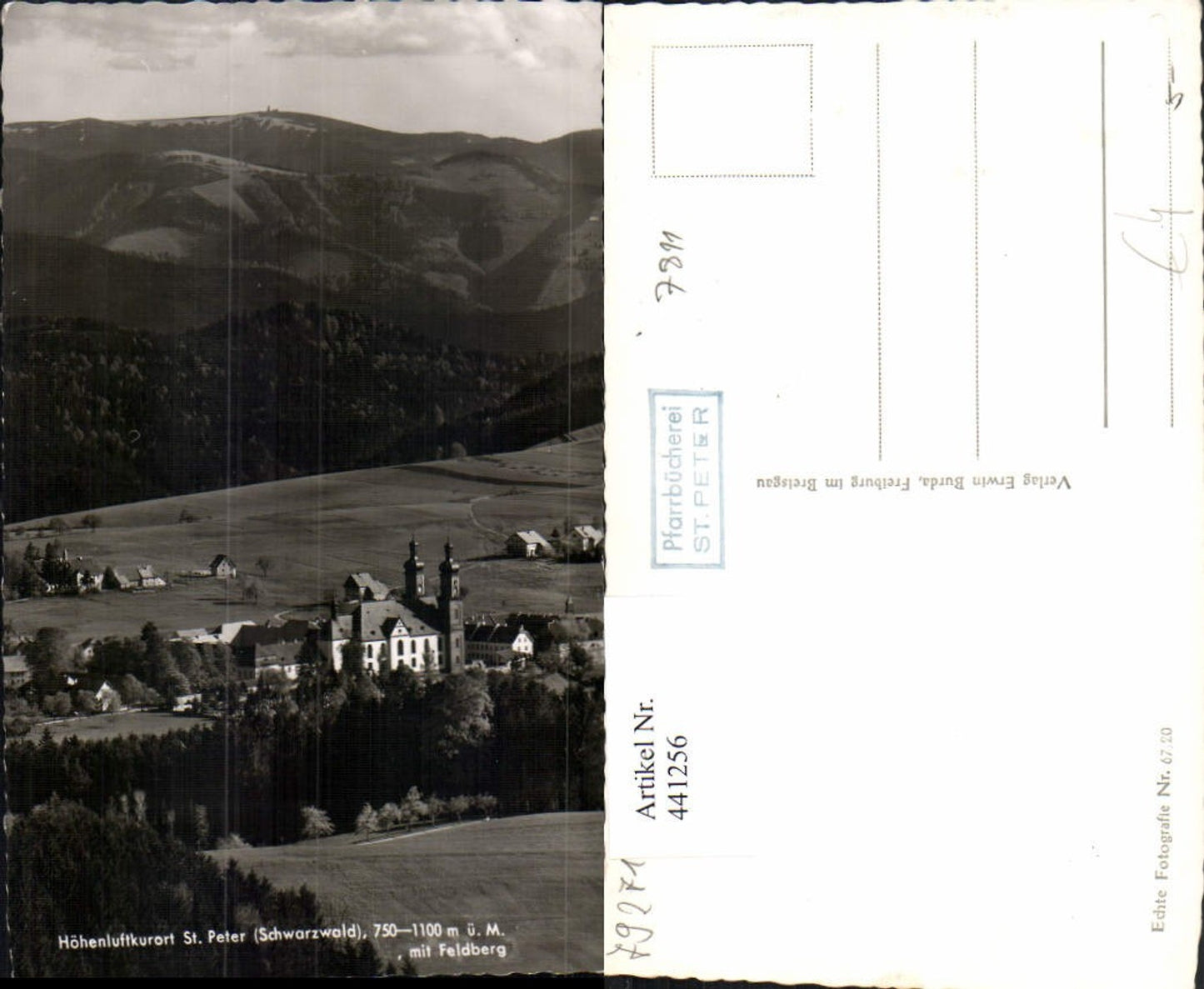 441256,St. Peter im Schwarzwald Totale m. Feldberg