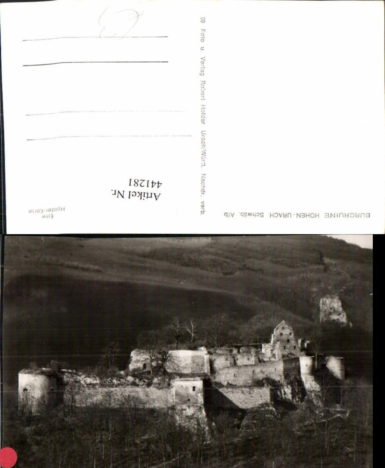 441281,Burgruine Ruine Hohen-Urach b. Bad Urach