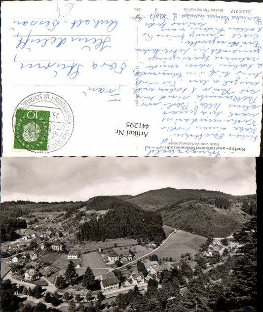 441295, Schönmünzach in the Murg Valley, view from the Engagement Rock