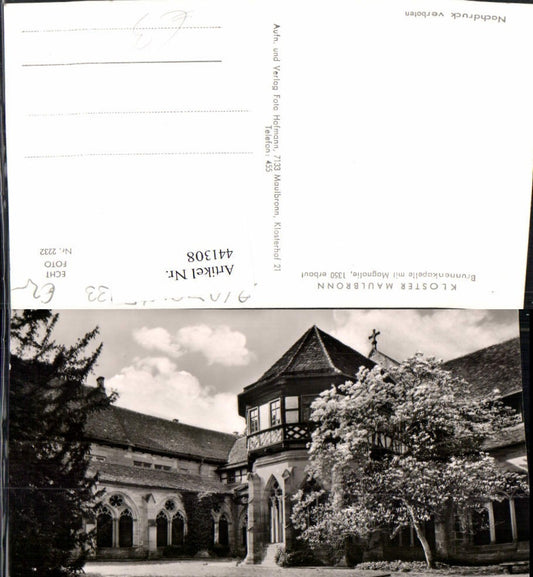 441308, Maulbronn Monastery Fountain Chapel with Magnolia
