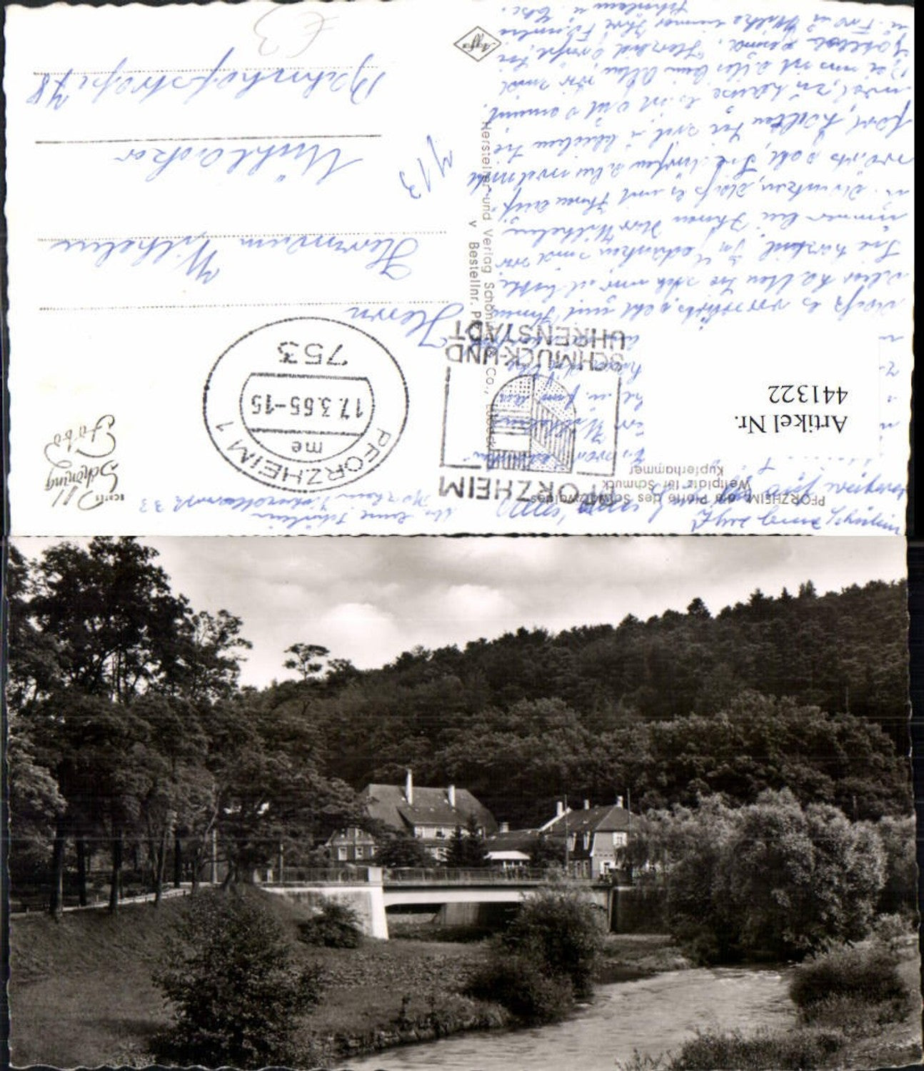441322,Pforzheim im Schwarzwald Kupferhammer Brücke
