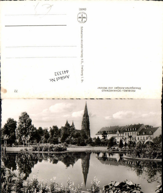 441332, Freiburg im Schwarzwald, city gardens and Münster Church