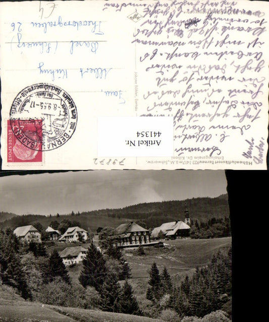 441354,Bernau im Schwarzwald Erholungsheim Dr. Kiliani