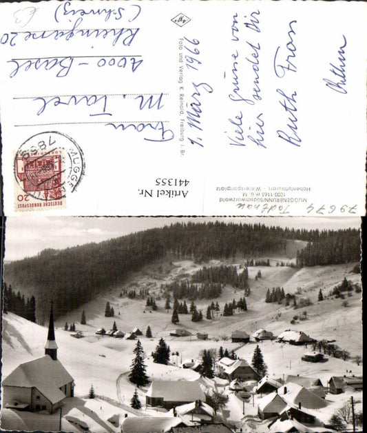 441355, Muggenbrunn in the Black Forest, total winter scene