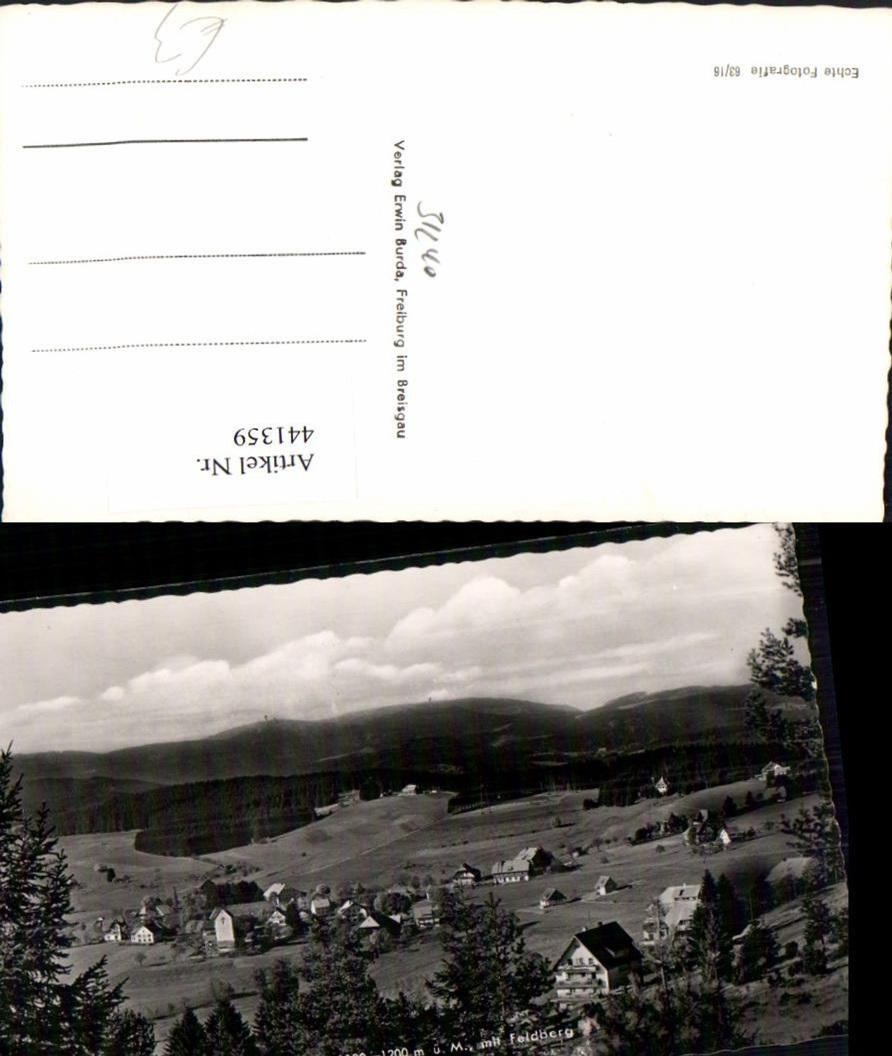 441359,Saig im Hochschwarzwald Totale m. Feldberg