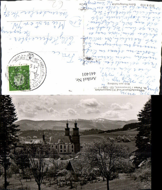 441401, St. Peter in the Black Forest, church with Feldberg mountain backdrop