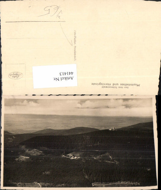 441413, Mummelsee Lake and Hornisgrinde in the Black Forest pub Photo Fiedler