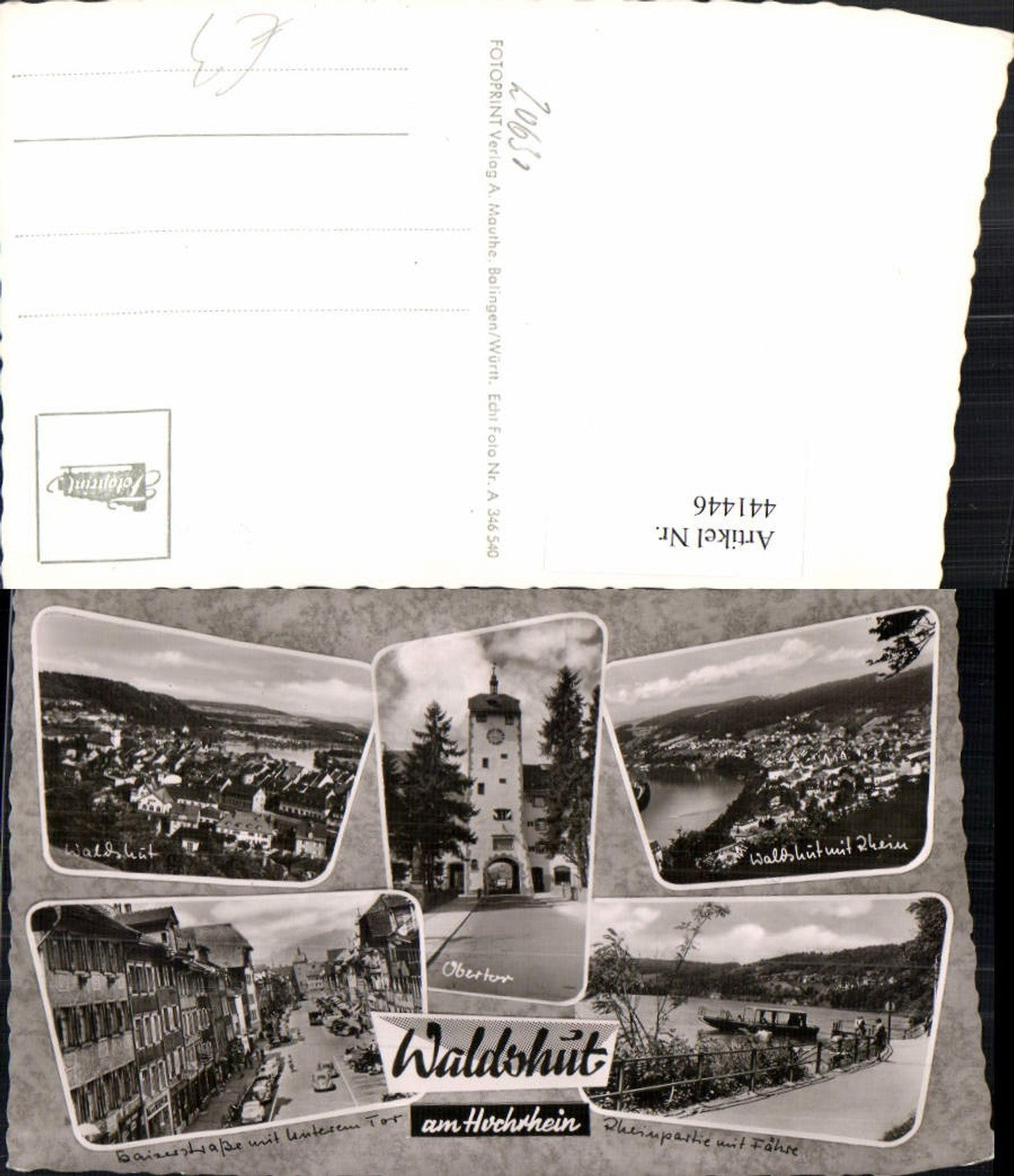 441446,Waldshut Totale Obertor Fähre Kaiserstraße Mehrbildkarte