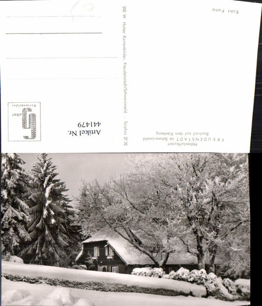 441479, Freudenstadt in the Black Forest, hoarfrost on the Kienberg, winter scene