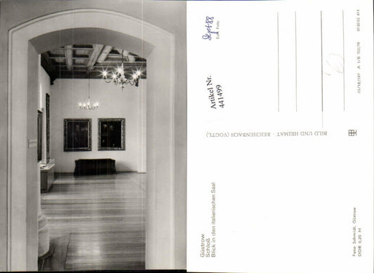 441499,Güstrow Schloss Italienischer Saal pub VEB