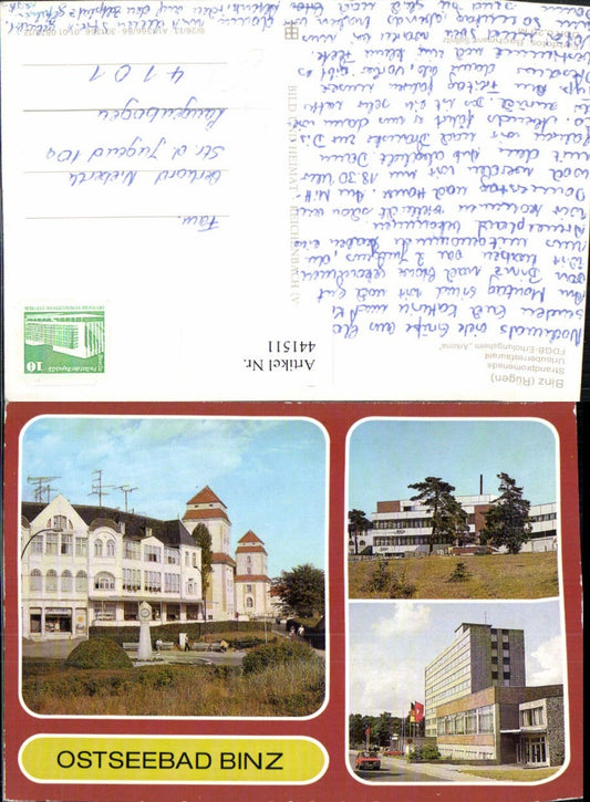 441511,Ostseebad Binz auf Rügen Strandpromenade Restaurant Mehrbildkarte pub VEB