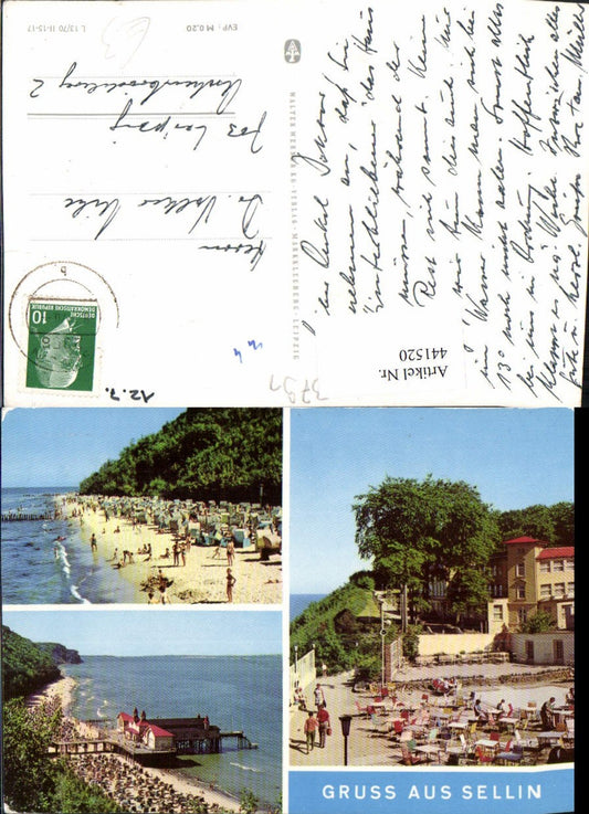 441520,Gruß aus Sellin Strand Strandleben Seebrücke Mehrbildkarte