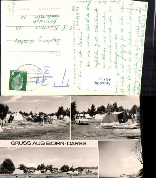 441539,Born Darß Campingplatz Camping Zelte Mehrbildkarte pub VEB