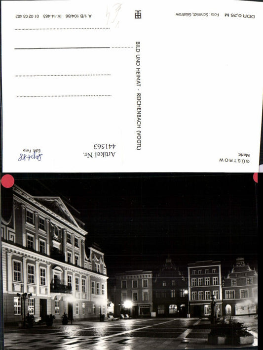 441563,Güstrow Markt b. Nacht pub VEB