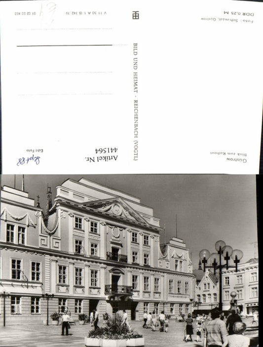 441564,Güstrow Blick zum Rathaus pub VEB