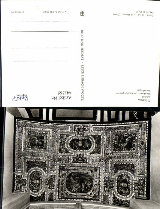 441565,Güstrow Schloss Empfangsraum Stukkatur pub VEB