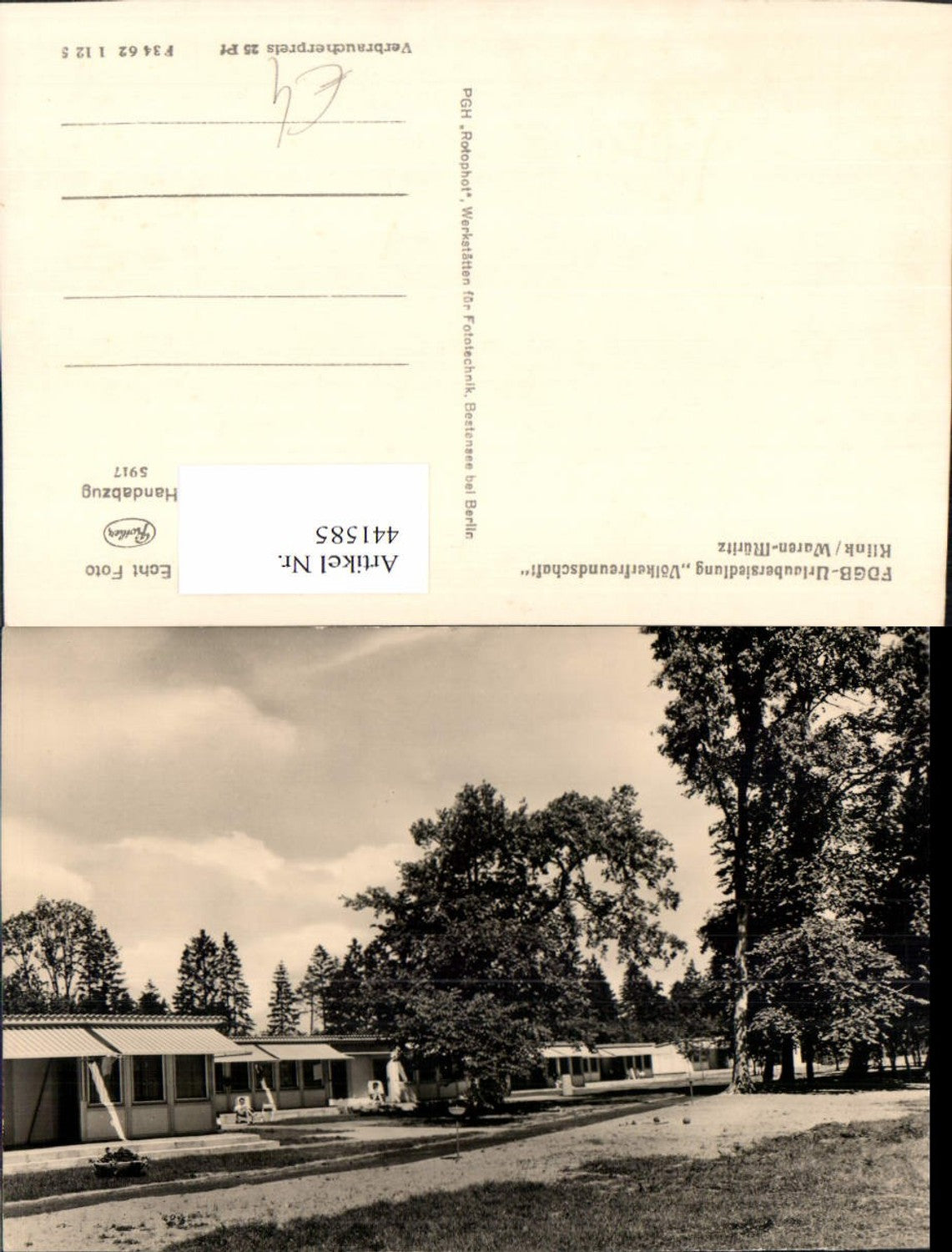 441585,Klink Waren Müritz Urlaubersiedlung Völkerfreundschaft