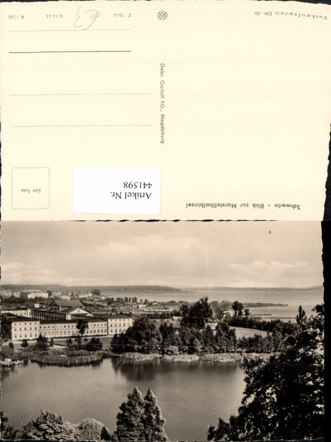 441598,Schwerin Blick zur Marstallhalbinsel