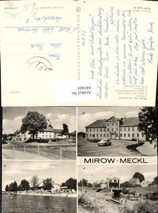 441601,Mirow Markt Oberschule Freibad Schleuse pub VEB