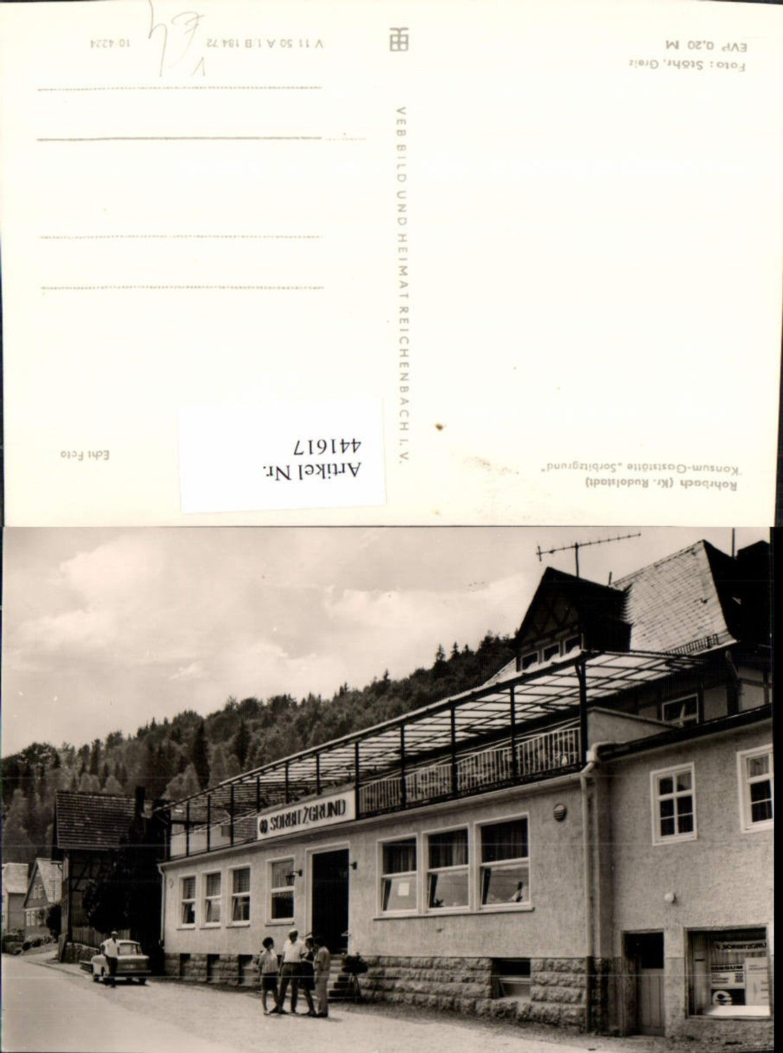 441617,Rohrbach Gaststätte Sorbitzgrund pub VEB