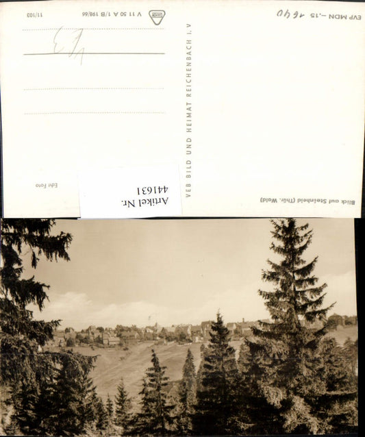 441631, View of Steinheid, partial view, pub VEB
