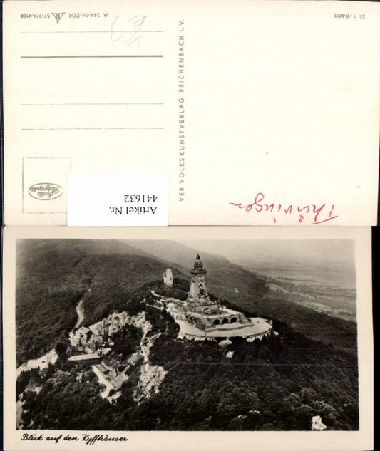441632,Blick auf den Kyffhäuser Denkmal b. Bad Frankenhausen pub VEB