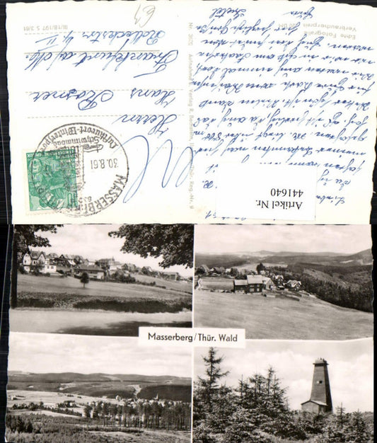 441640,Masserberg Totale Aussichtsturm Mehrbildkarte