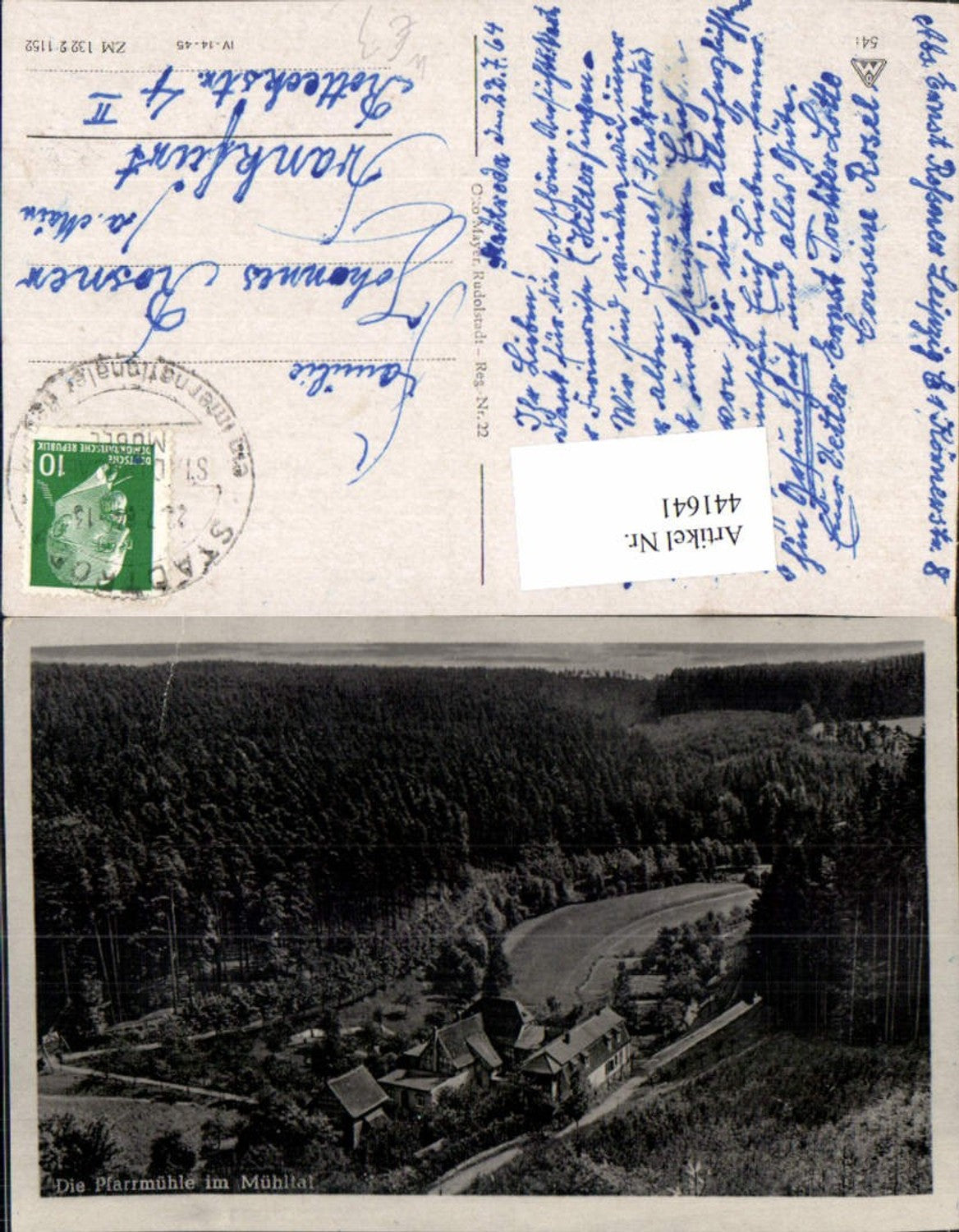 441641, Waldhotel Pfarrmühle im Mühltal b. Eisenberg