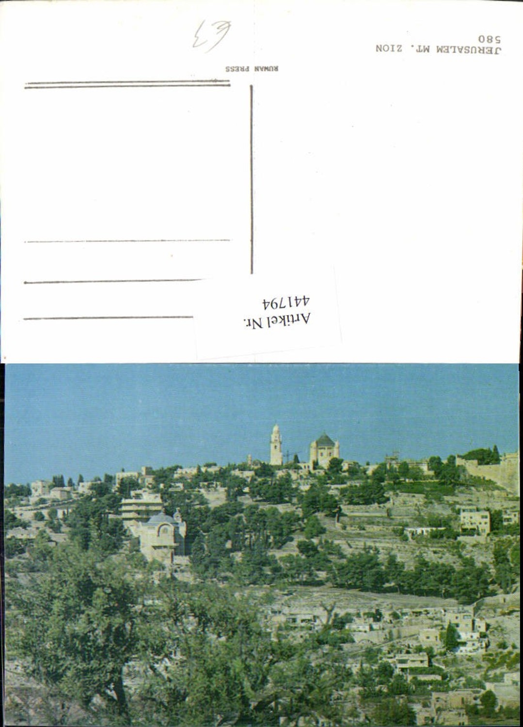 441794,Israel Jerusalem Mount Zion Ölberg