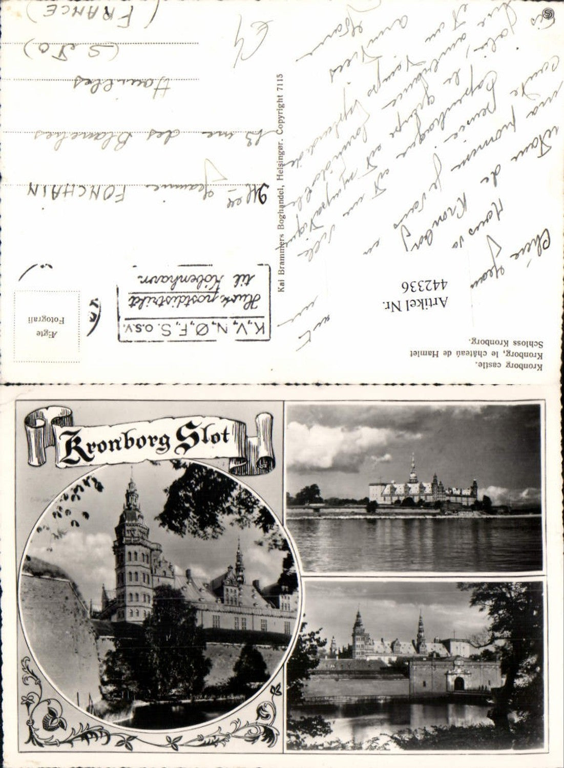 442336,Denmark Kronborg Slot Schloss Mehrbildkarte