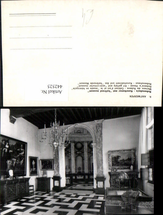 442525,Antwerpen Anvers Rubenshuis Kunstkamer met halfrond museum Innenansicht