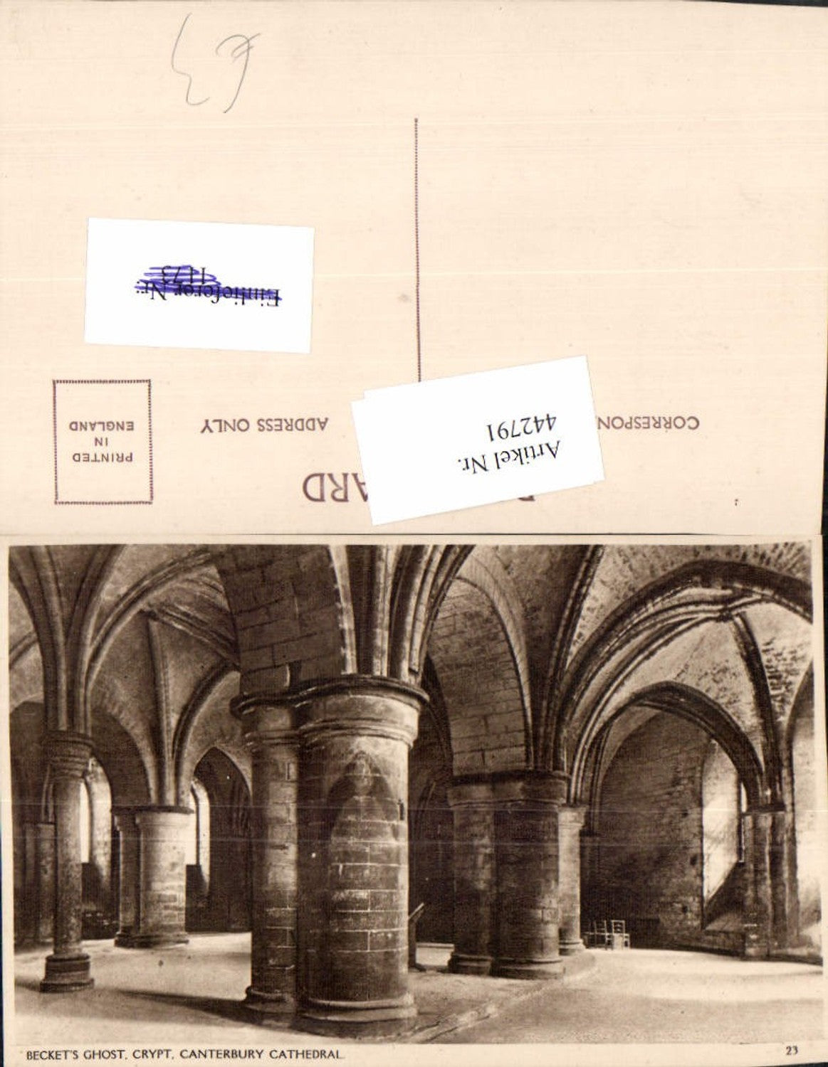 Alte Ansichtskarte – Old Postcard