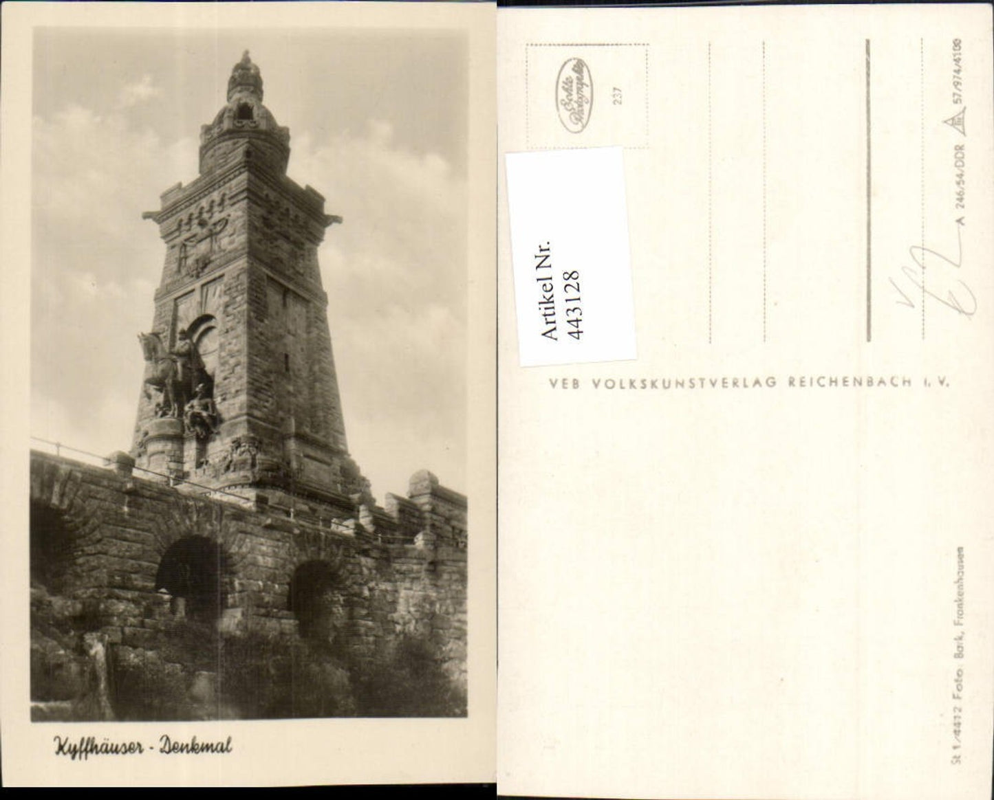 443128,Kyffhäuser Denkmal Monument b. Bad Frankenhausen pub VEB