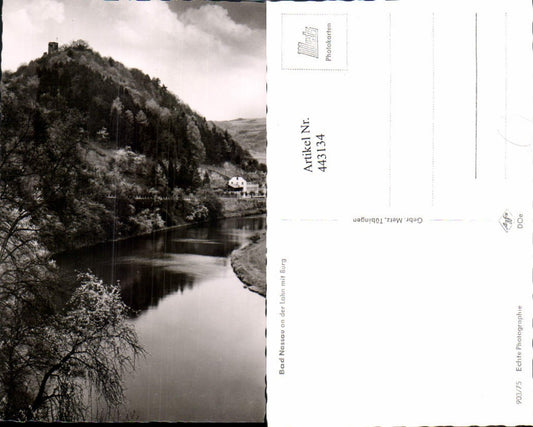 443134,Bad Nassau an d. Lahn m. Burg Fluss