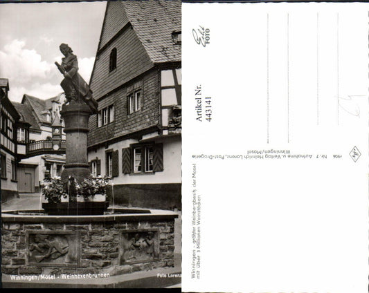443141,Winningen an d. Mosel Weinhexenbrunnen Brunnen
