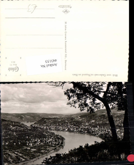 443153,Blick vom Gedeonseck auf Boppard am Rhein Totale