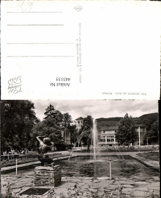 443155,Bad Münster am Stein Kurhaus Brunnen Statue